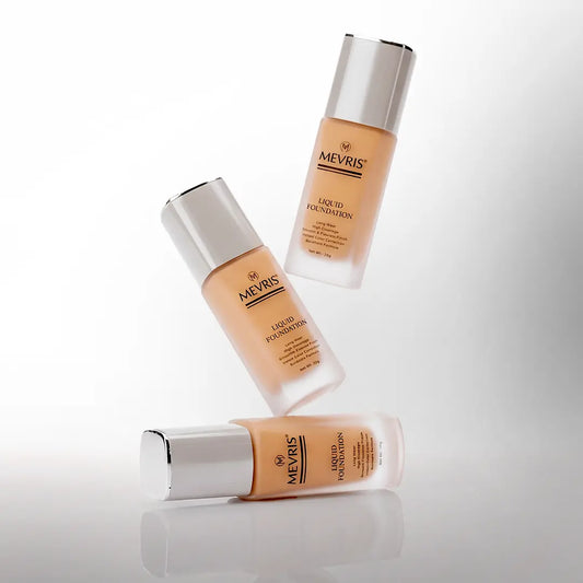 Mevris Liquid Foundation – High Coverage & Natural Finish (Shade 02)