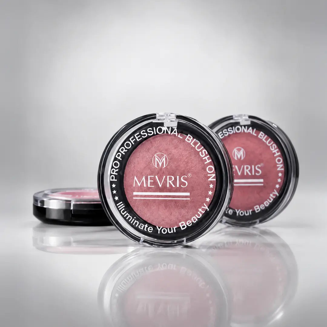 MEVRIS Pro Professional Blush On – Bronze N Bright Baked Powder (Shade ME-01)