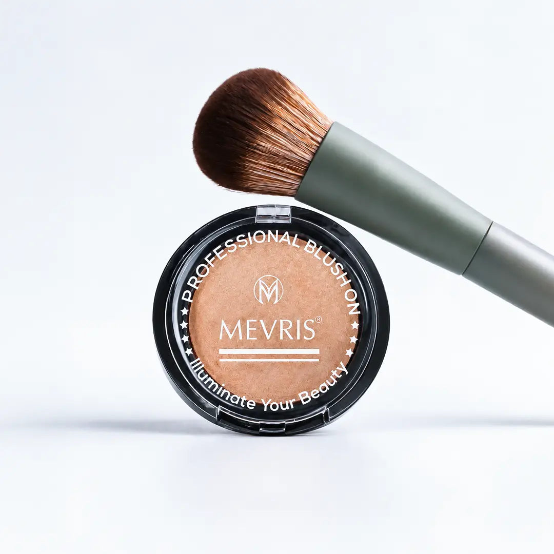 MEVRIS Pro Professional Blush On – Bronze N Bright Baked Powder (Shade ME-02)
