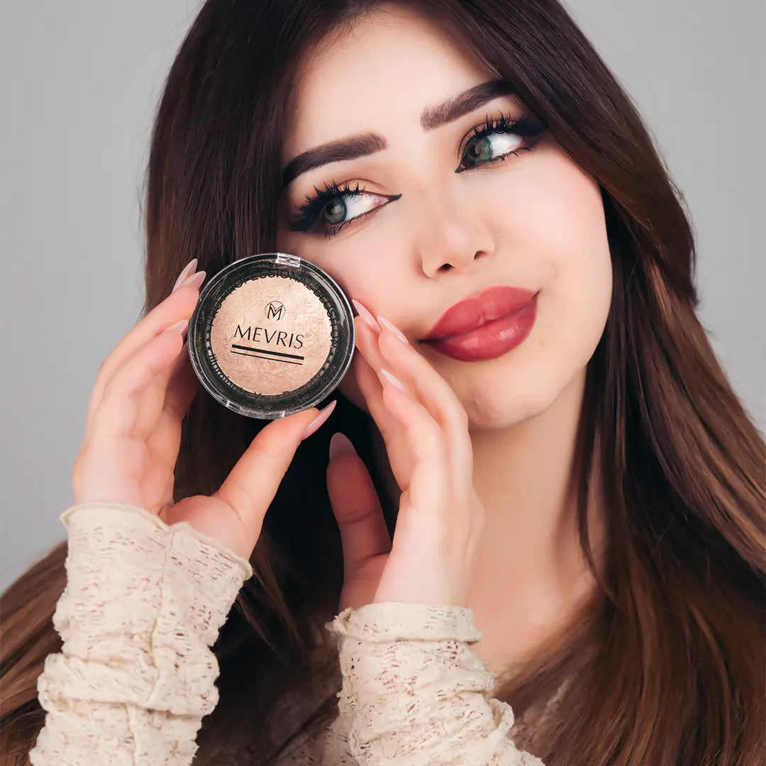MEVRIS Pro Professional Blush On – Bronze N Bright Baked Powder (Shade ME-03)