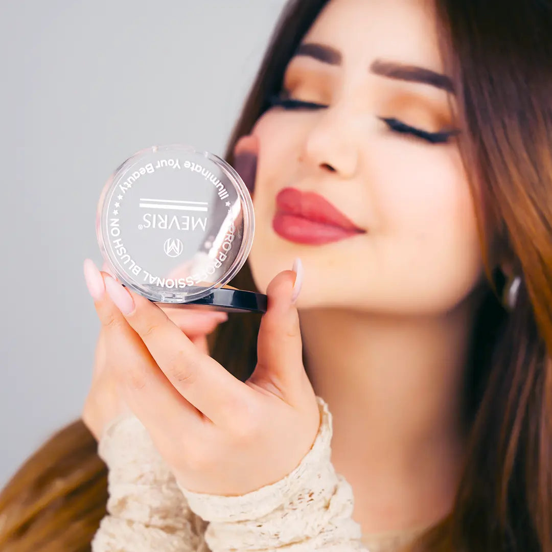 MEVRIS Pro Professional Blush On – Bronze N Bright Baked Powder (Shade ME-01)