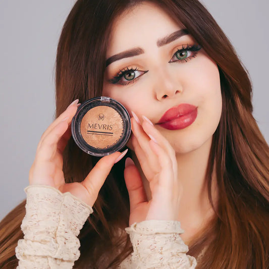 MEVRIS Pro Professional Blush On – Bronze N Bright Baked Powder (Shade ME-02)