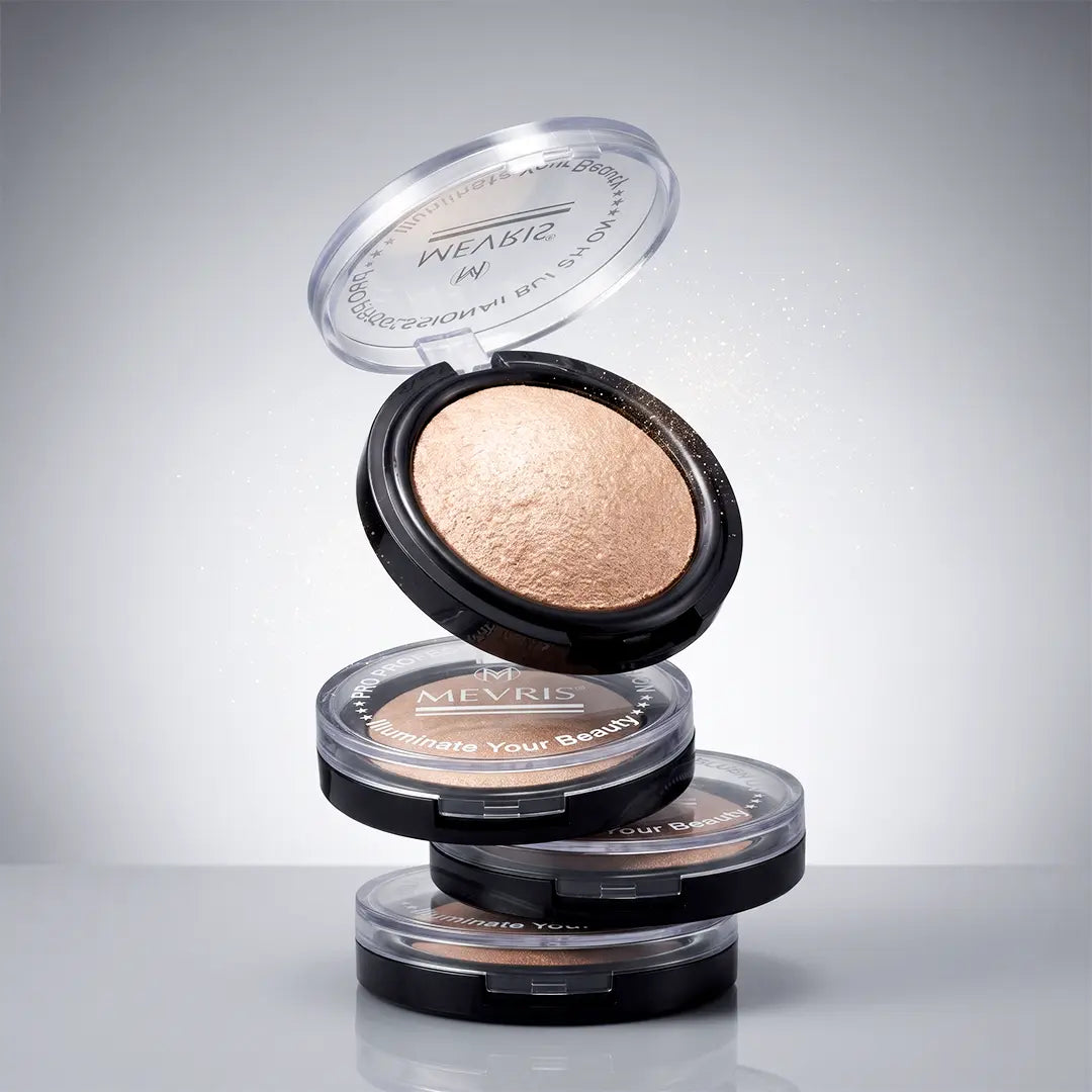 MEVRIS Pro Professional Blush On – Bronze N Bright Baked Powder (Shade ME-03)